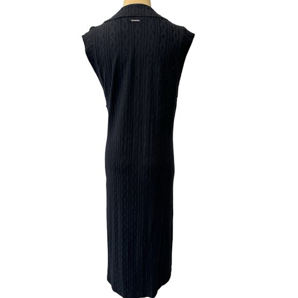 La Vie en Rose Black sweater dress, Size S, Grunge, Goth, BodyCon Fit,Sleeveless - Picture 2 of 5